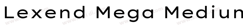Lexend Mega Medium字体转换